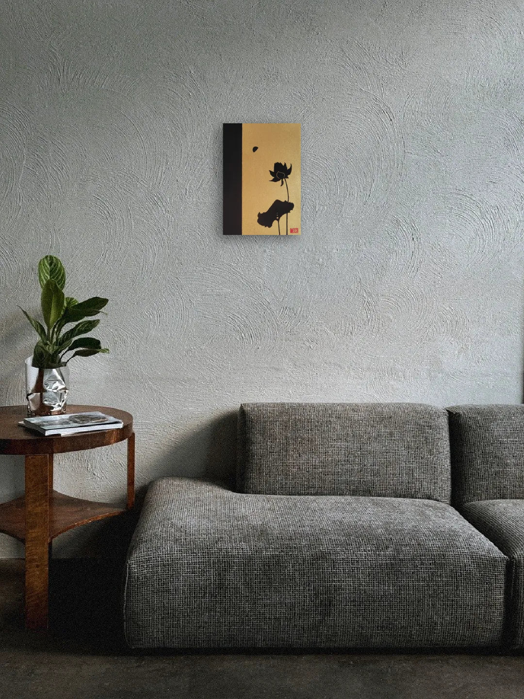 “あちらのこちら-蓮下弦-金に黒”